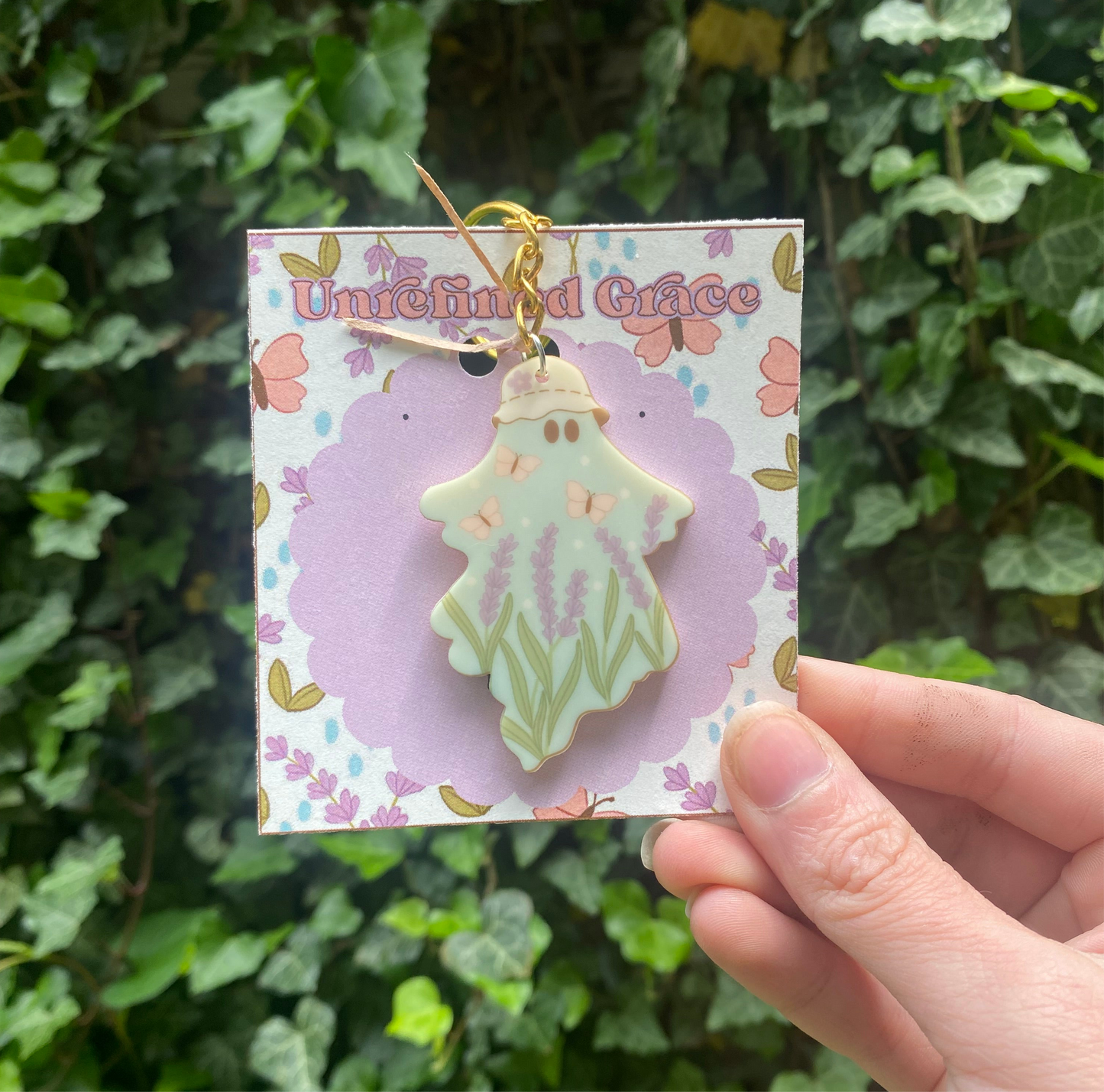 Lavender Mae-butterfly dreams Ghoul Keychain