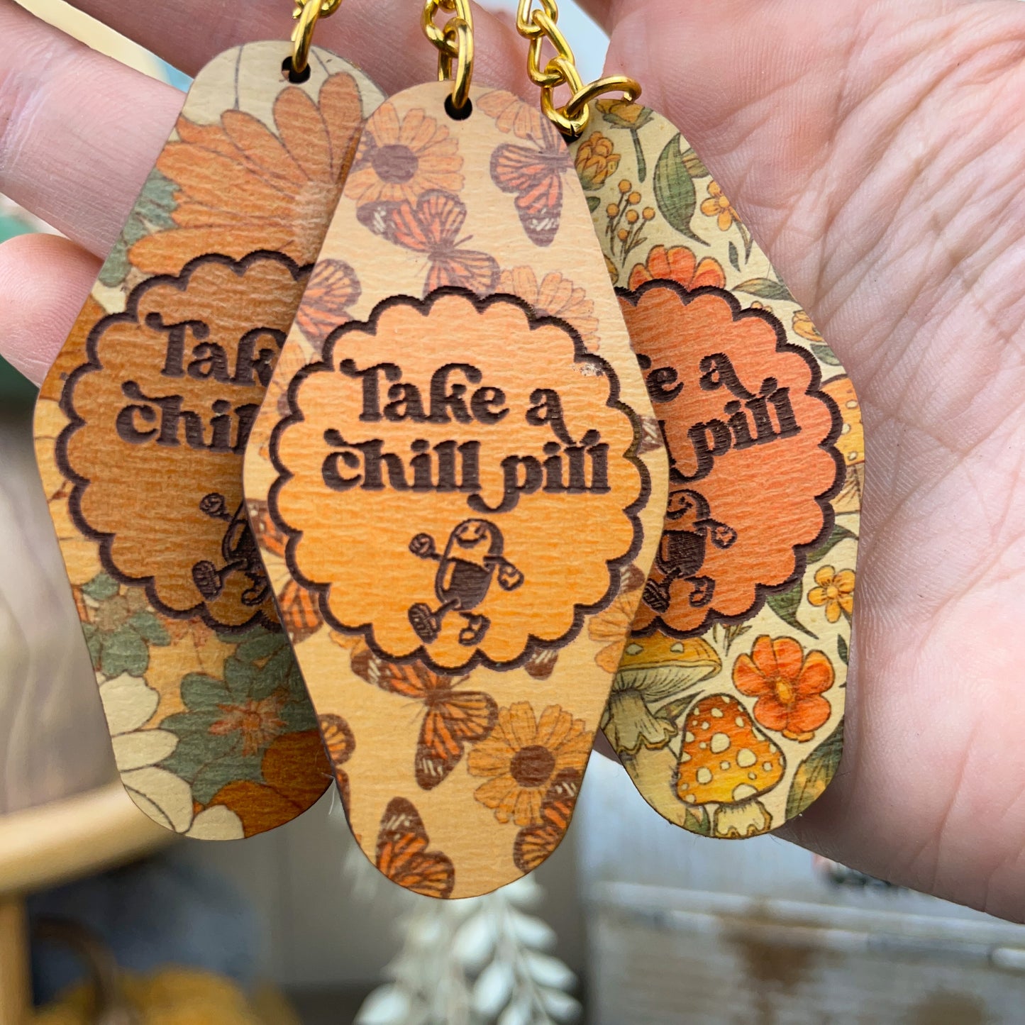 Take A Chill Pill Keychain