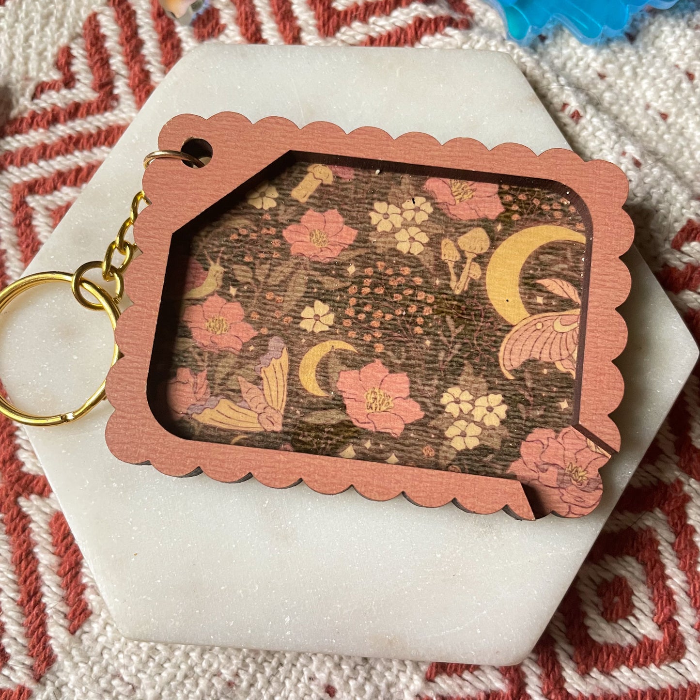 Luna Moth Mini Rolling Tray Keychain