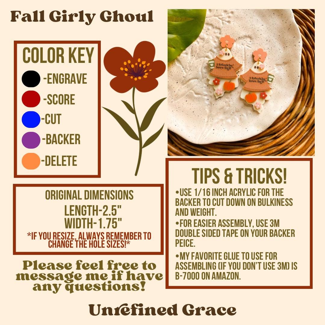 DIGITAL DOWNLOAD- I LOVE FALL Girly Ghouls