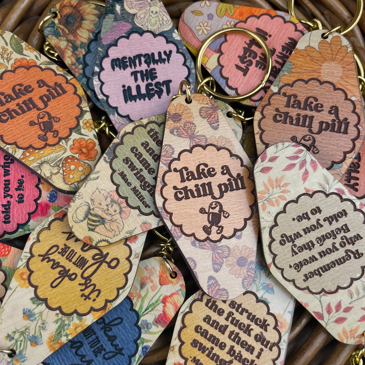 Take A Chill Pill Keychain