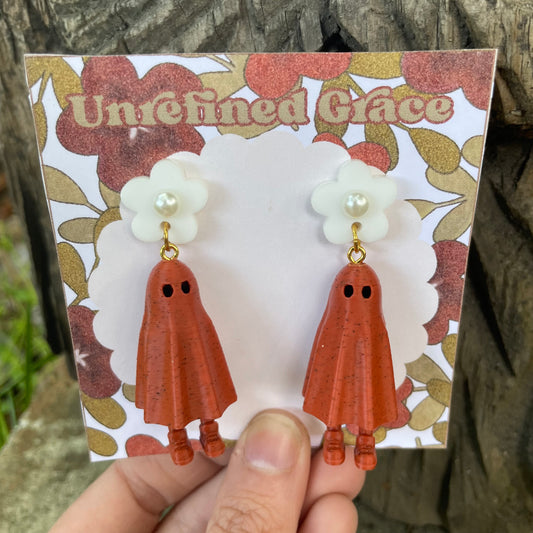 Terracotta Ghostie Earrings