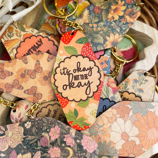 It's Okay Not To Be Okay Keychain