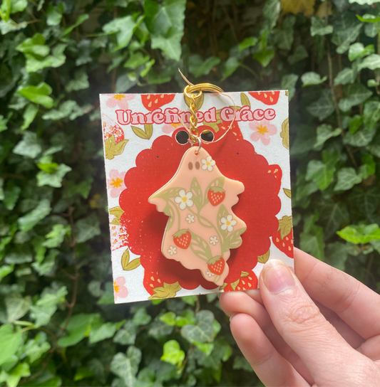 Junie Bloomdrop - Strawbabe Girly Ghoul Keychain