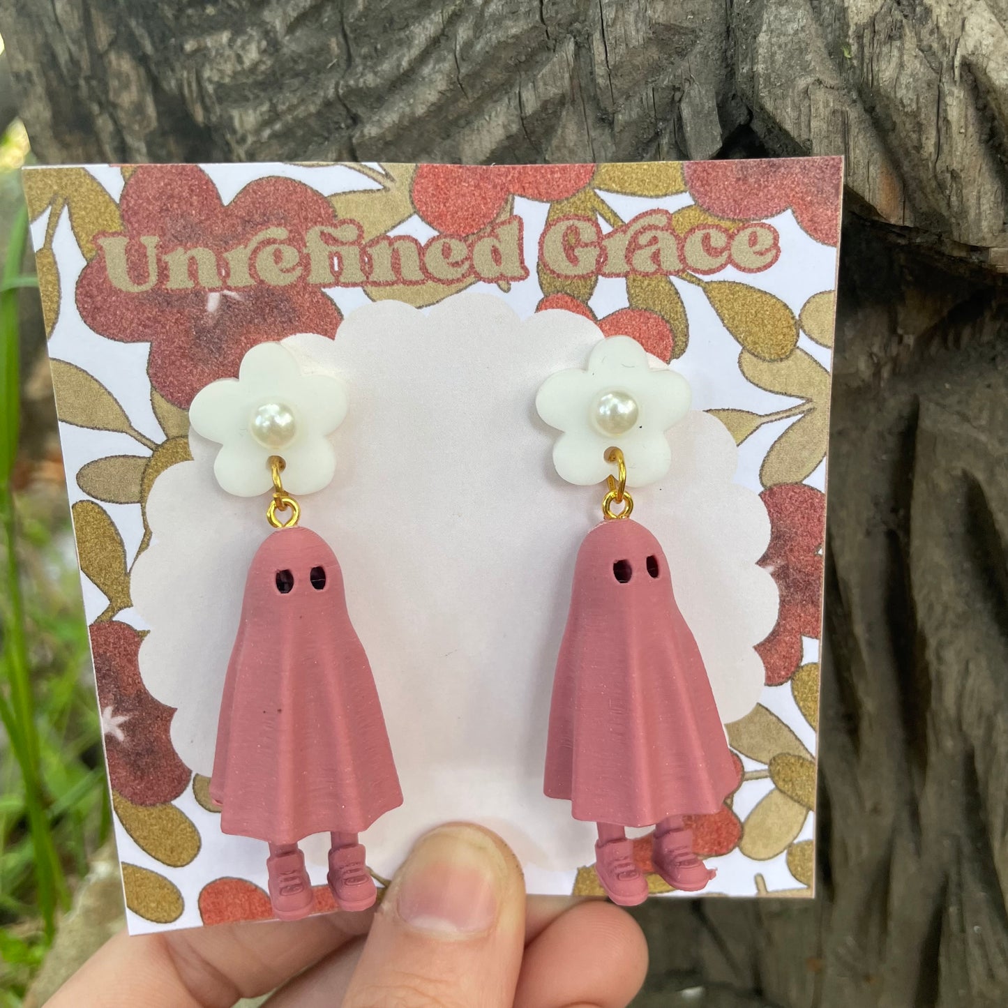 Pink Ghostie Earrings