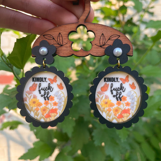 Kindly, F*ck off earrings