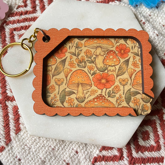 Mushroom Mini Rolling Tray Keychain