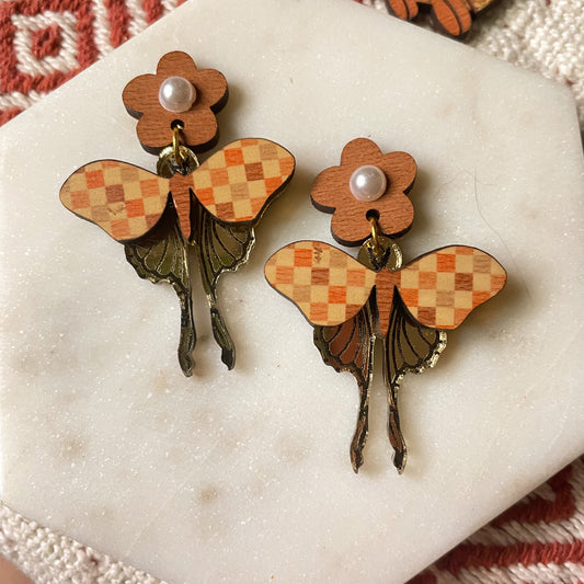 Checker Lovely Lunas Earrings