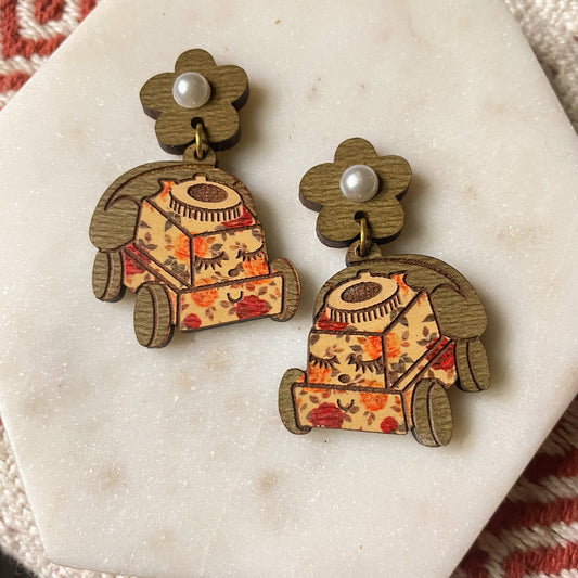 Rose Toy Phone Earrings