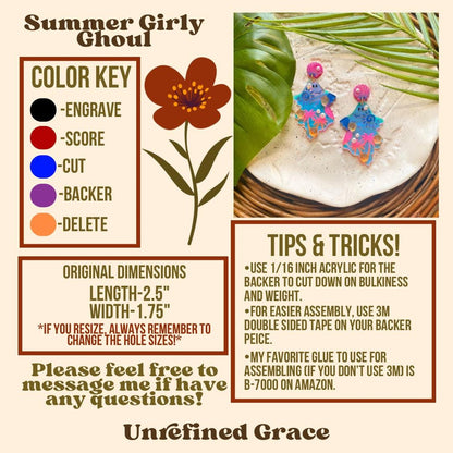 DIGITAL DOWNLOAD-Summer Girly Ghoul