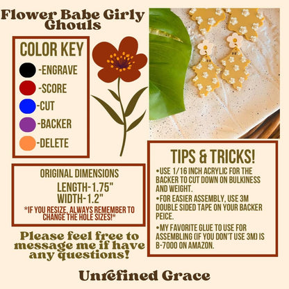 DIGITAL DOWNLOAD-Flower Babe Girly Ghoul