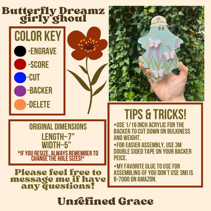 DIGITAL DOWNLOAD-Butterfly Dreams wall hanging
